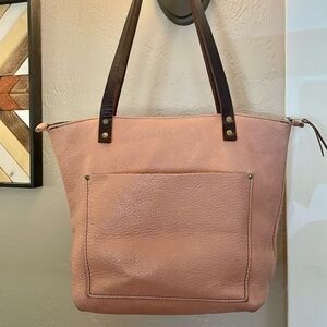 Portland Leather Goods PLG medium tote quartz pink